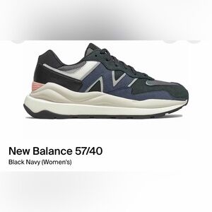 New Balance 57/40 Women's Black and Navy Sneakers